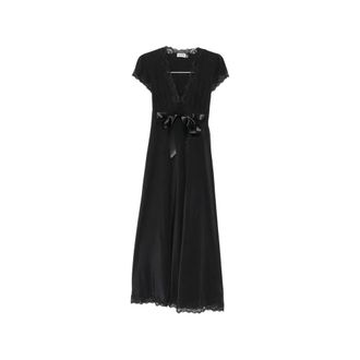 Rixo Maxi Dresses, female, Black, Size: XS Marlice Silk Midi Dress