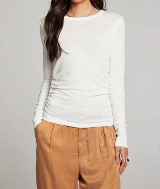 Chaser Louis Long Sleeve Top In White
