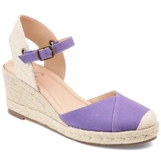 Journee Collection Women & apos;s Ashlyn Medium and Wide Width Espadrille Wedge Sandals