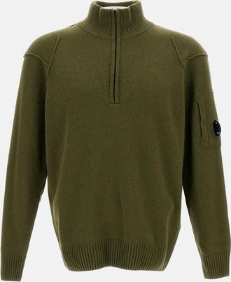 C.P. Company C. P. Company Polo Shirt With Lamb Wool Collar