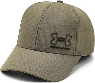 Under Armour Iso-Chill Armourvent Stretch Fit Mens Hat Caps Marine OD Green/Black 1 : XL-2XL, Polyester