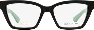 Gucci GG1715O Squared Cat-Eye Eyeglasses - Black