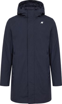 K-Way Mid-Length Microcanvas Jacket With Lightweight Insulation
