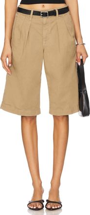 Amo Womens Denim Sharon Bermuda In Sand