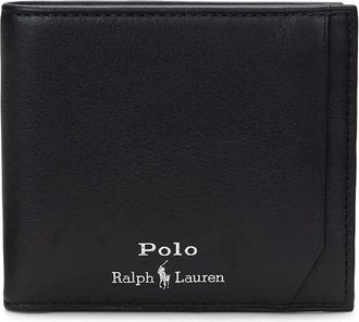 Polo Ralph Lauren Medium Leather Wallet - Heren - Portefeuilles - Zwart - ONE Size - Leer - Accessoires