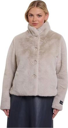 Rino&Pelle Dames, Jassen, Beige, Maat: 2XL Poliester