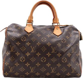Louis Vuitton Brown Monogram Canvas Speedy 30 (Authentic Pre-Loved)