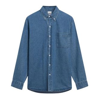 Sebago Chanbray Shirt - Heren - Overhemden - Blauw - Maat: 3XL Denim