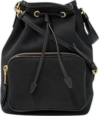 Prada Bolso Cubo Vintage Pre-owned de Lona - Pre-owned - Mujer - Negro - ONE SIZE