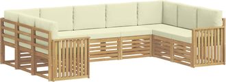 vidaXL Juegos De Sof&aacute;s Madera De Acacia S&oacute;lida Vidaxl