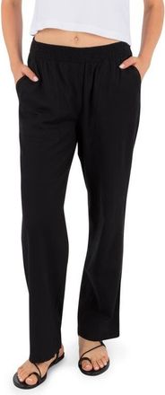 Hurley Beach Club Straight Leg Pants in Black at Nordstrom, Size X-Large