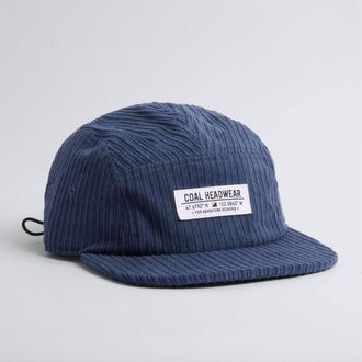 Coal Unisex Analog Corduroy 5-Panel Cap In Navy