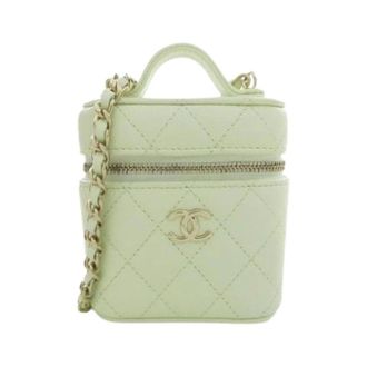 Chanel Pre-owned Vintage Mini Shoulder Bag - Dames - Pre-owned - Groen - Maat: ONE Size Leer