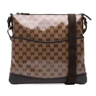Gucci Logo Print Schoudertas Verstelbaar