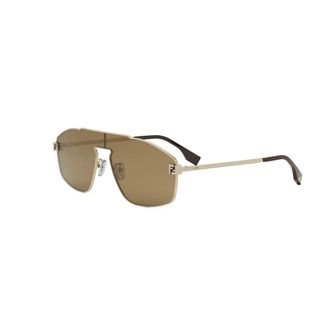 Fendi Accessoires, Heren, Geel, ONE Size, Sky Mask Zonnebril
