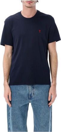 Ami Tops, Heren, Blauw, S, Katoen, Ami de Coeur T-shirt