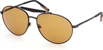 Ermenegildo Zegna EZ0154 02E Mens Sunglasses Black Size 61