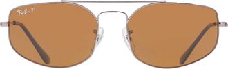 Ray-Ban EXPLORER 5 Polarized Brown Navigator Unisex Sunglasses RB3845 004/57 57
