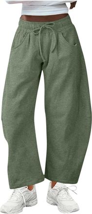 Generic Womens Joggers Barrel Leg Sweatpants Casual Loose Jogging Pants Athletic Active Sport Running Gym Workout Tracksuit Bottoms Drawstring Elastic Waisted