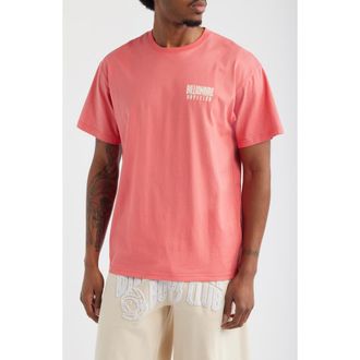 Billionaire Boys Club Small Logo Cotton Graphic T-Shirt in Rose Of Sharon at Nordstrom, Size Xx-Large