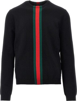Gucci Cashmere sweater with Web Ribbon Man XXL