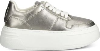 Marc O'Polo Sneakers met plateauzool en metallic afwerking - Grijs