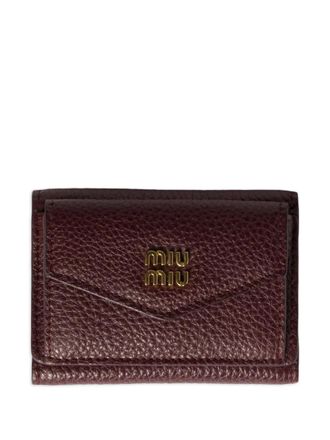 Miu Miu small leather wallet - Red