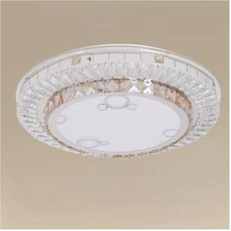 Trade Shop Trade Shop - Copy Of Plafoniera Da Soffitto 65w &Oslash;50cm Led Design A Strati Cristalli Fiori Luce Fredda 08220