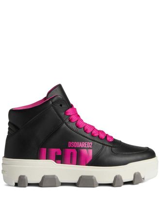 Dsquared2 Sneakers met patroon - Zwart