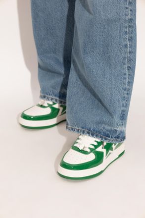 A Bathing Ape Sports Shoes With Logo, Womens, Green