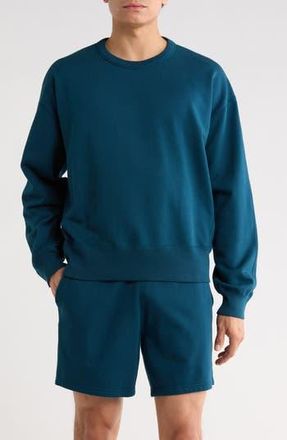 Reigning Champ Midweight Terry Relaxed Crewneck Sweatshirt in Atlantic at Nordstrom Rack, Size X-Large