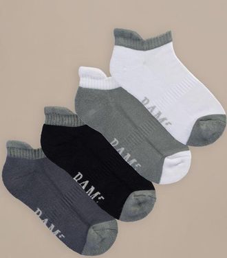 BAM Bamboo Trainer Socks 4 Pack - UK Size 4-7