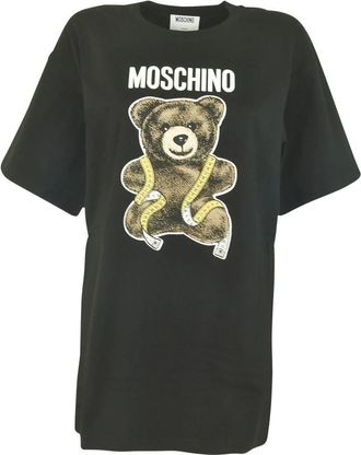 Moschino Tops, Dames, Zwart, XL, T-Shirts