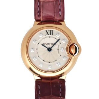 Cartier Pre-owned Cartier Ballon Bleu Quartz Diamond Silver Dial Ladies Watch 3007