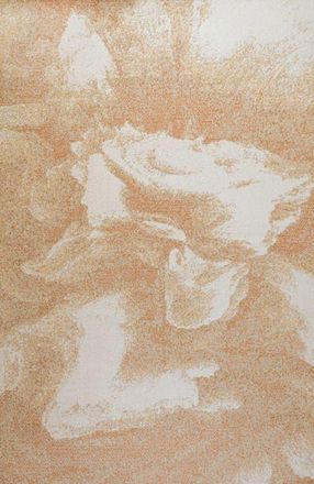 Jonathan Y Designs Petalo Abstract Two-Tone Modern Area Rug in Orange/beige/cream at Nordstrom, Size 5Ft 0In X 8Ft 0In