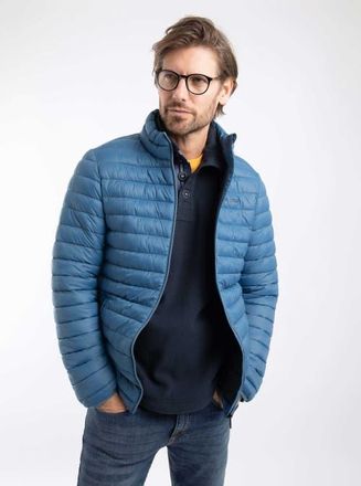 Weird Fish Crantock Showerproof Padded Jacket in Washed Blue at Nordstrom, Size Xxx-Large