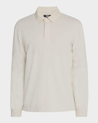Paige Mens Trevelly Tonal Stripe Cotton Rugby Shirt
