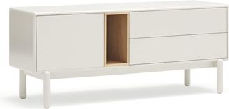 Teulat Mueble de tv 1 puerta 2 cajones de 140 cm crema
