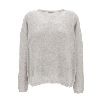 Stefano Mortari Dames, Truien, Grijs, Maat: XS Kasjmier