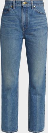 Ulla Johnson Agnes Washed-Denim Crop Jeans