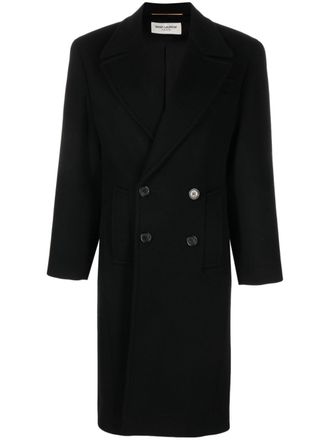 【極美 国内正規】SAINT LAURENT PARIS P Coat ブラック Saint laurent paris peacoat - Gem