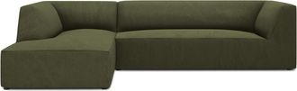BLOOMINGLOFT 4-Sitzer Ecksofa Sao 273 x 180 cm, mit Cordbezug - Eckteil links