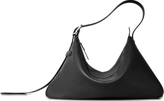 Bonastre medium Rider leather shoulder bag - Black