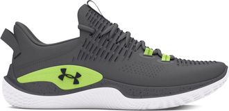 Under Armour Mens Flow Dynamic Lace Up Low Top Sneakers in Grey - Size UK 7.5