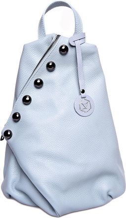 Luisa Vannini Turquoise Rundleer Tas