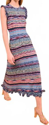 Ulla Johnson Ajak Sleeveless Knit Midi Dress In Azurite