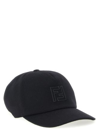 Fendi Mens Black Wool Cap (baseball Hat)