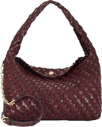 Dune London Mand Weven Hobo Tas (Aubergine)