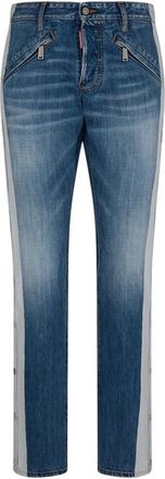Dsquared2 Navy Blue Mid Rise Jeans