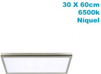 Fabrilamp Fabrilamp - Panel Superf. 36w 6500k Tivoli Niquel 2,5x30x60 Cm 3060 Lm